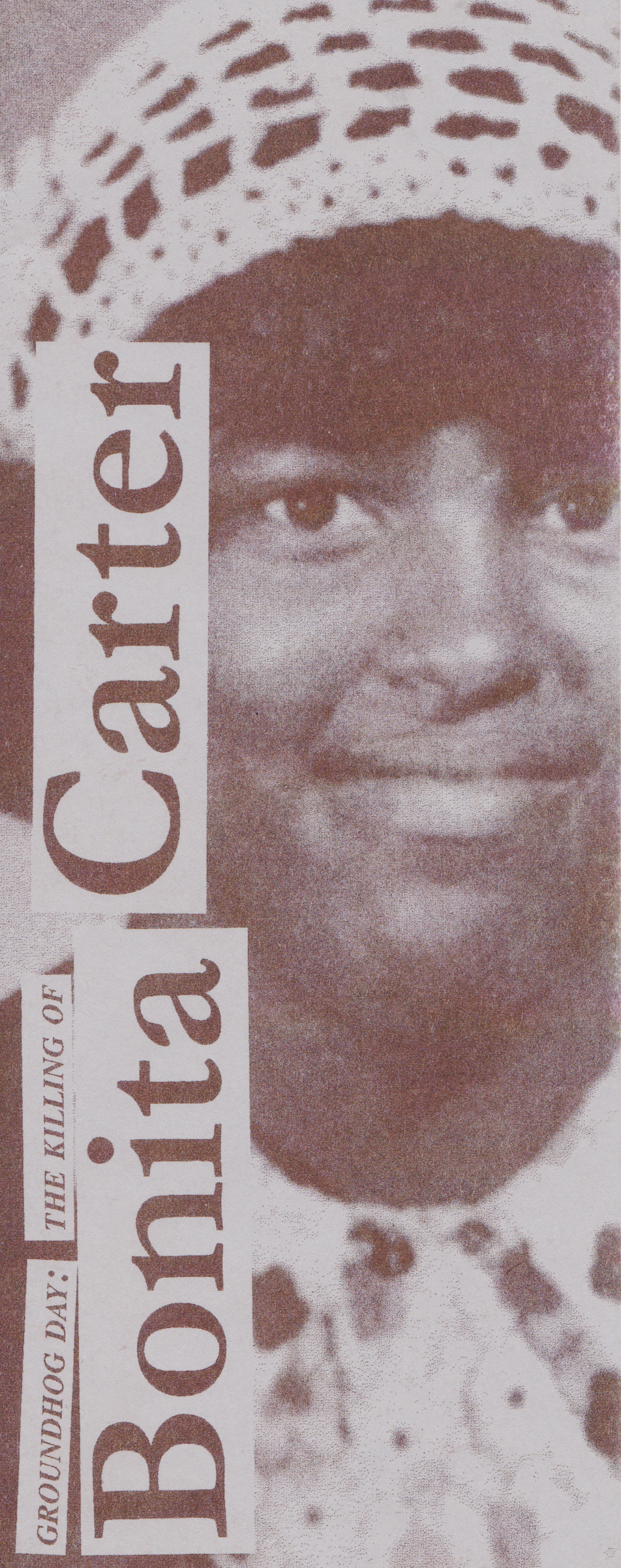 Front cover of the zine