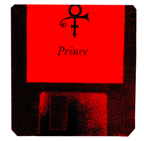 The artist formerly known as Prince changed his name to the Love Symbol and distributed the glphy on a floppy disk.